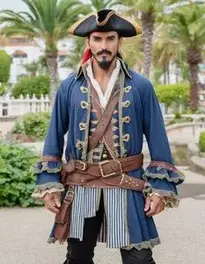 Pirate Costume Man face swap
