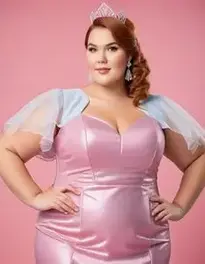 Plus Size Cocktail Dress For Over face swap