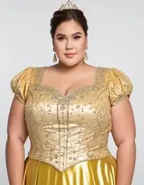 Plus Size Formal Wear face swap