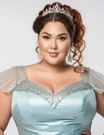 Plus Size Party Dress face swap