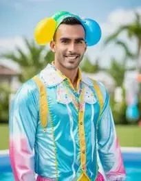 Pool Party Outfit face swap