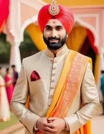 Punjabi Wedding Suit face swap