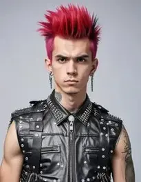 Punk Fashion face swap