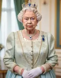 The Queen Fancy Dress face swap