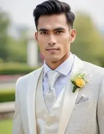 Reception Suit For Groom face swap