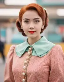 Retro Aesthetic Outfit face swap