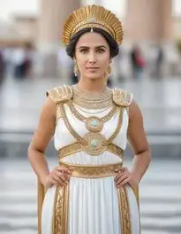 Roman Goddess face swap