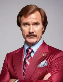 Ron Burgundy face swap
