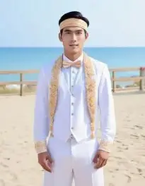 Semi Formal Beach Wedding Attire face swap