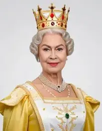 The Queen Fancy Dress face swap