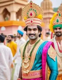 Sree Krishna Fancy Dress face swap