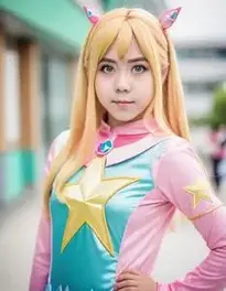 Star Butterfly Cosplay face swap