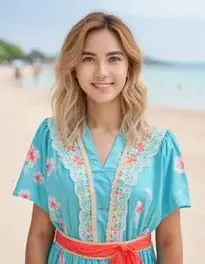 Summer Beach Outfit face swap