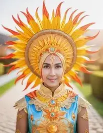 Sun Costume For Fancy Dress face swap