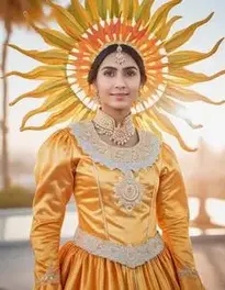 Sun Fancy Dress face swap