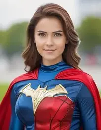 Super Hero Costume For Woman face swap