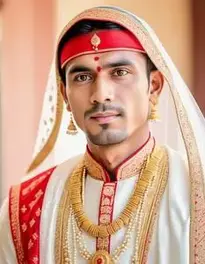Traditional Wedding Dress For Man face swap