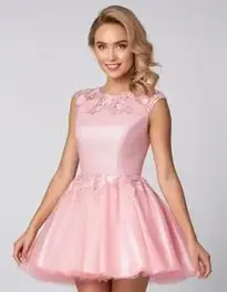 Trendy Cocktail Dress face swap