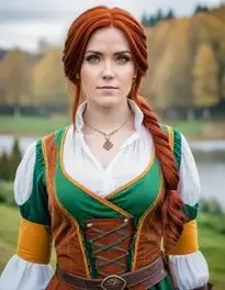 Triss Merigold Cosplay face swap