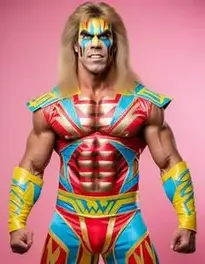 Ultimate Warrior Fancy Dress face swap