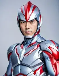 Ultraman Cosplay face swap