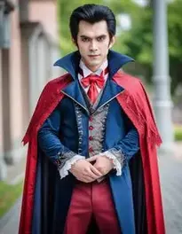 Vampire Cosplay face swap