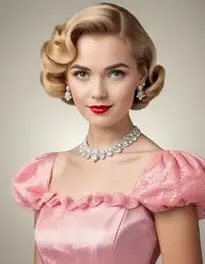 Vintage Cocktail Dress face swap