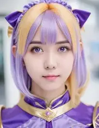 Violet Cosplay face swap