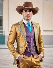 Western Cocktail Attire face swap