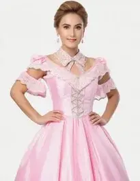 Western Cocktail Dress face swap