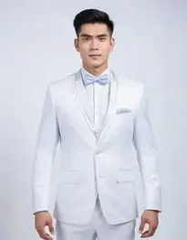 White Formal Attire face swap