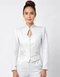 White Outfit For Ladies face swap