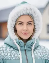 Winter Style Woman face swap