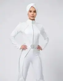 Winter White Outfit face swap