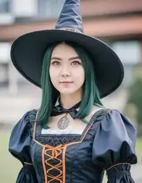 Witch Cosplay face swap