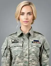 knee length dresses for ladies Ladies Combat Girl Army Military Fancy Dress Costume + FREE BULLET BEL main image 1