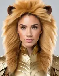 Lion Costume Adult Woman face swap