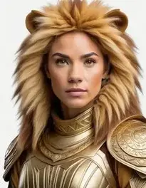 Female Lion face swap