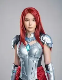 Red Hair Female Cosplay face swap