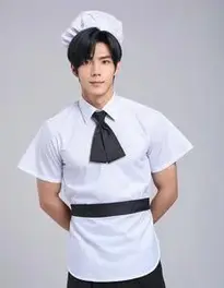 Male Maid Outfit Cosplay face swap