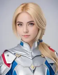 Blonde Hair Cosplay face swap
