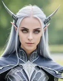Female Dark Elf Cosplay face swap