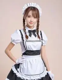 Cute Anime Maid Outfit face swap