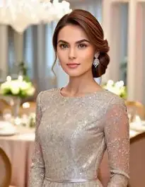Gala Dinner Outfit For Ladies face swap