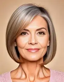 Bob Haircuts For Older Women face swap