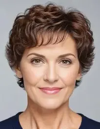 Short Curly Hairstyles For Older Women face swap