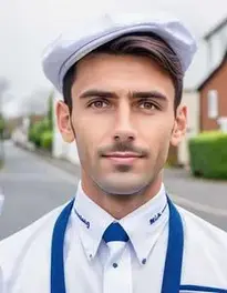 Milkman Fancy Dress face swap