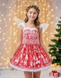 green emerald velvet dress Blush Garden Fairy Baby Girl Dress Set – Butterfly & Flower Appliqué with Shoes and Headband 1T / Blush Pink