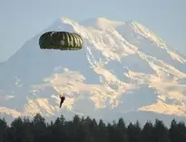 Parachute Paratrooper Skydiver Land wallpaper