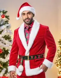 Santa Pimp Suit face swap